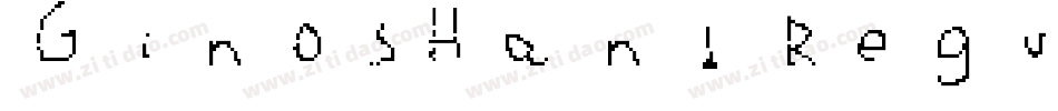 GinosHand Regular字体转换